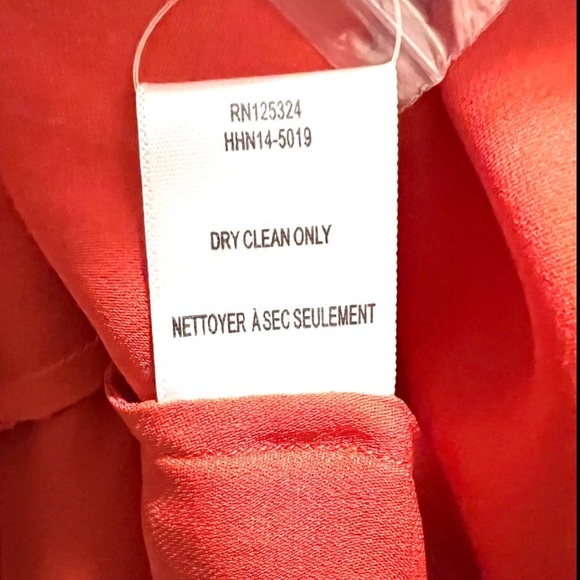 Haute Hippie Orange Sleeveless Blouse Women’s Size XS Exposed Back NEW WITH TAGS - Picture 11 of 12